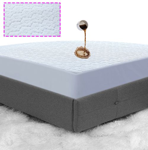 Luxury Non-Noisy Waterproof Mattress Protector Fitted Sheet Single, Double, King — image 1