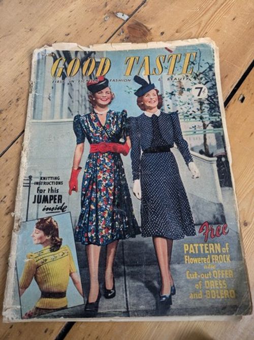 Vintage 1940s Magazine Good Taste May 1940 Missing Most Pages