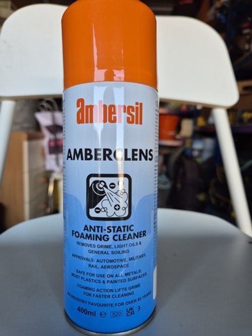 Ambersil Anti Static Foam Cleaner 400ml Multi Purpose Electronics Cleaning Spray