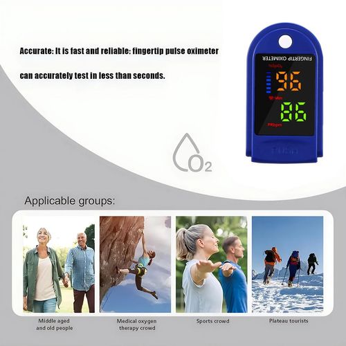 Heart Rate Monitor Oximeter Blood Oxygen SpO2 Finger Pulse Saturation Meter UK — image 11