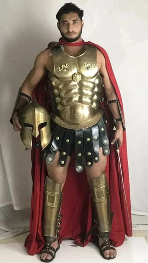Medieval Wearable Suit Of Armor Greek Spartan Body Armour Cosplay Costume LARP