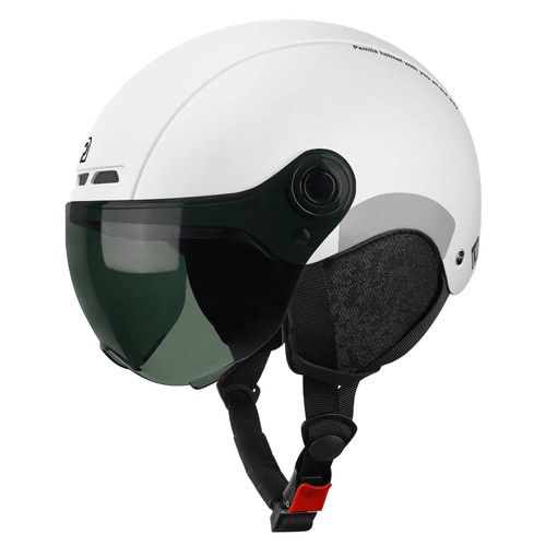 Adult Cycling Helmet with Goggles Visor Ear Protection MTB Road E-Bike Bicycle