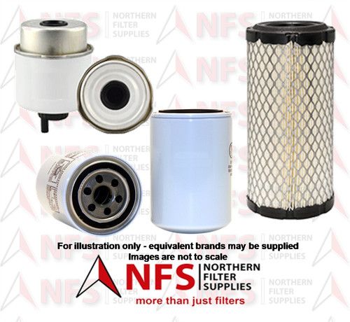 NFS Filter Kit fits JCB 8014, 8016, 8018 with Perkins engine Oil Fuel Air Filter