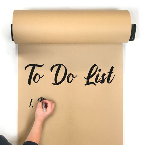 Kraft Brown Paper Roll Dispenser Crafts Art Roll Restaurant Menu Craft Room — image 2