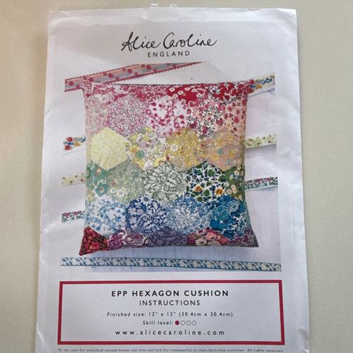 Alice Caroline EPP Hexagon Cushion Instructions & Templates Pattern