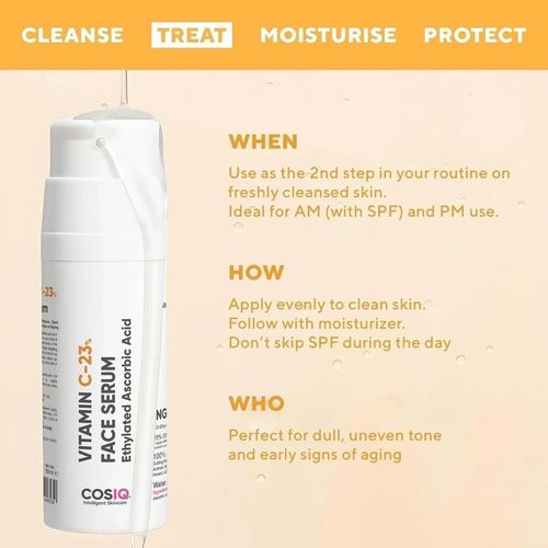 Cos-IQ 23% Vitamin C Face Serum for Glowing Skin 30ml — image 3