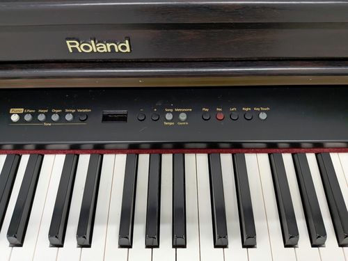 Roland HP103e digital piano and stool in dark rosewood finish stock number 26392 — image 8