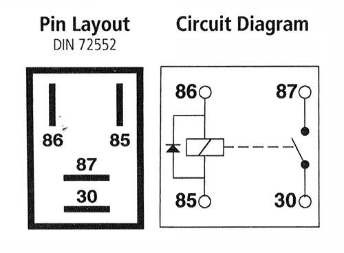 Micro Relay 4 PIN 12v 40a + Diode Normally Open Mini 40 amp CAR VAN MARINE MRY3