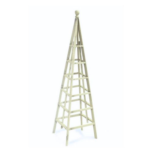 1.9m Garden Wooden Obelisk Pyramid Plant Support Trellis Climbing Frame Outdoor — image 14