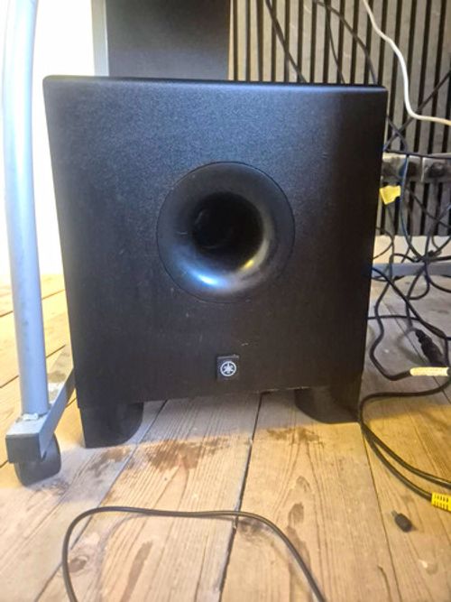 Yamaha Studio Subwoofer Wired Connectivity Black Rectangle & Yamaha HS5 Speakers