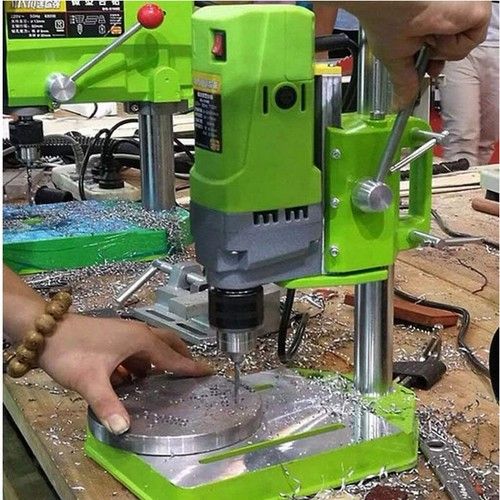 710W Rotary Pillar Drill 5 Speed Press Drilling Bench Press Tool Stand Workbench