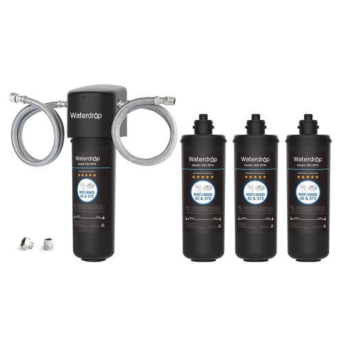 Waterdrop 10UA Under Sink Water Filter, 11000 gallons Capacity, with 3 filters