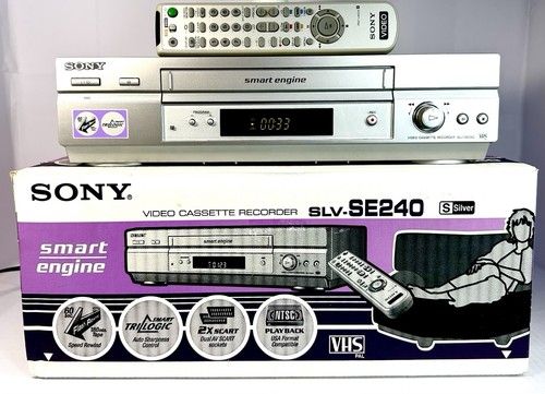 Sony SLV-SE240 HDMI VHS VCR Video Cassette Recorder 4 Head Smart Engine Boxed