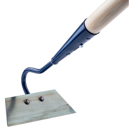 12 cm / 5 inch Solid Steel Swan Neck Hoe Head Garden Tool with Wooden Handle — image 8