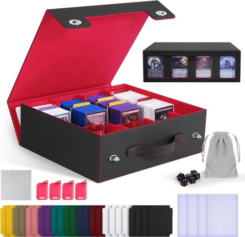 Magic Trading Leather 4000+Cards Deck Box Card Storage Box For TCG MTG Yugioh UK — image 1