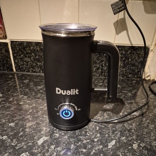 Dualit Milk Frother Max Hot Chocolate Maker Hot & Cold 500W Black / UK Plug
