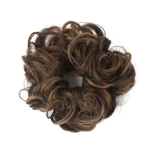 Ponytail Scrunchie Fake Hair Piece Hairpiece Chignon Updo Elastic Hair Bun