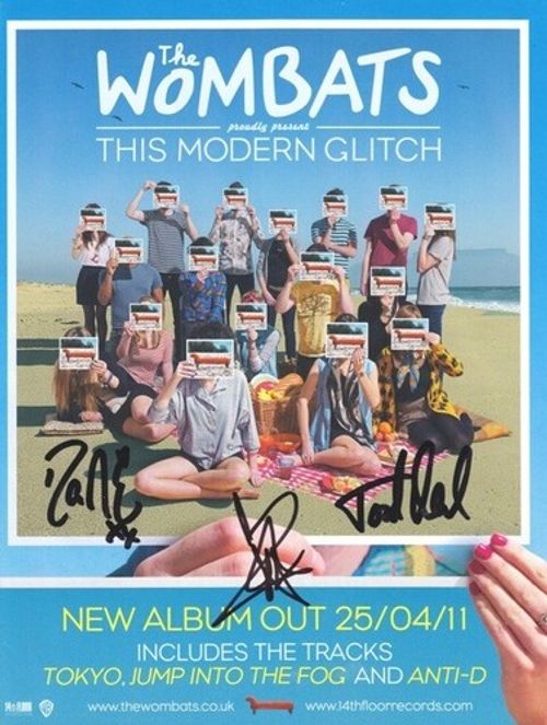 THE WOMBATS ENTIRE GROUP AUTOGRAPHED SIGNED A4 POSTER POSTER PRIN