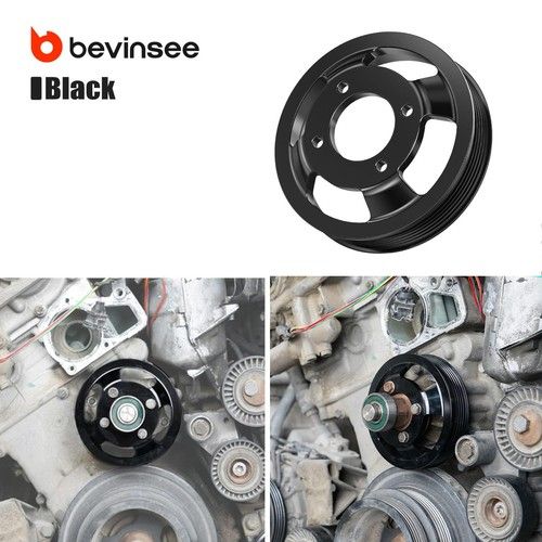 Aluminum Belt Water Pump Pulley For BMW E46 E39 E60 E83 E53 Z3 M52TU M54 Engine