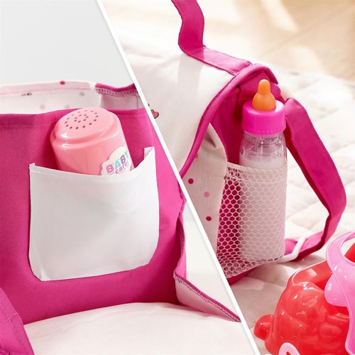 Baby Doll Changing Bag with Accessories Nappy Mat Magic Milk Bottle Feeding Toy — image 11