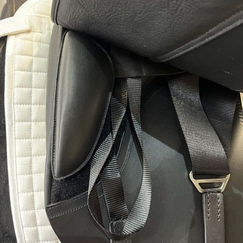 Dressage short knee Blocks Black Detachable Hook And Loop Fastening  Leather