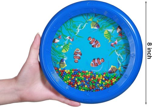 Baby Tambourine Ocean Drum Musical Toys Kids Hand Small, Blue  — image 2