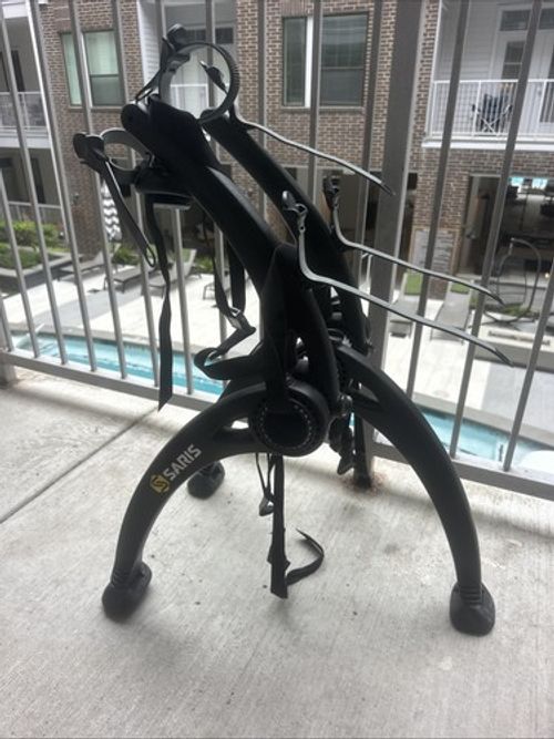 Saris Bones Car Trunk Bicycle Rack Carrier, Mounts 2 Bikes, Black