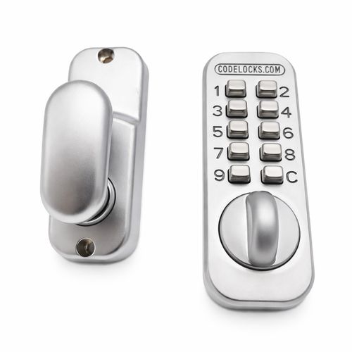 Mechanical Keyless Door Lock Push Button Combination Code Lock 60mm Silver — image 1