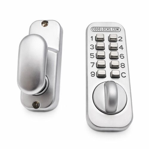 Mechanical Keyless Door Lock Push Button Combination Code Lock 60mm Silver