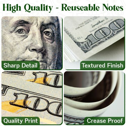 Money Gun GoldCannon Shoot Gun Toy Gift  Game UK Spray Gun + 100 Dollar Notes  — image 8
