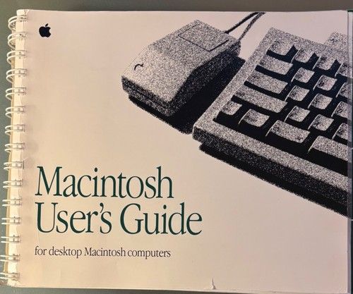 VINTAGE APPLE MACINTOSH USER'S GUIDE SPIRAL BOUND, 300 PAGES
