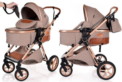 3 in 1 Pram Newborn Baby Buggy Set Travel System with Car Seat Folding Pushchair — image 4