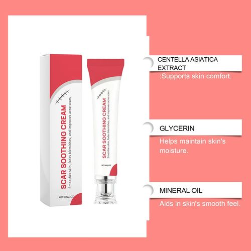 Scar Soothing Cream Scar Gentle Non-Greasy Soothing & Smoothing Skin Cream 30g