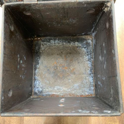 Antique Copper Coal Bin — image 9