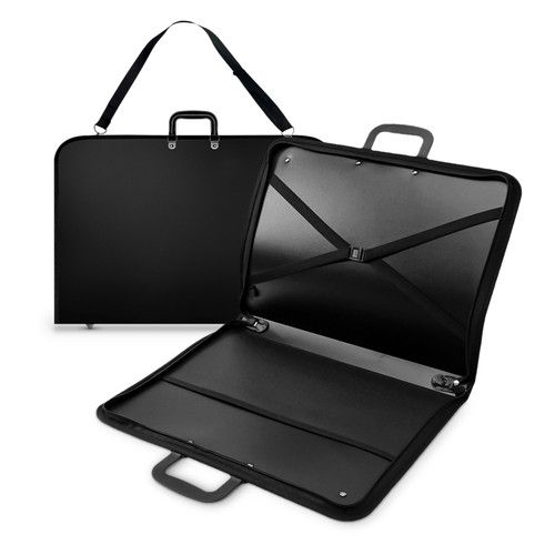 DESIGN PORTFOLIO WATER PROOF BLACK CASE ART WORK PAINTING FOLDER BAG A1 A2 A3 A4