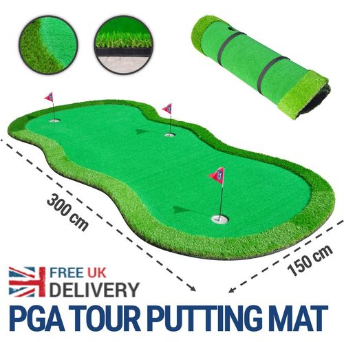 PGA TOUR Golf Putting Green Giant Augusta Practice Mat Putt Training Aid 1.5x3m — image 1