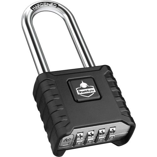 4 Dial HEAVY DUTY Combination OUTDOOR Weatherproof Padlock Gate Shed Garage Lock