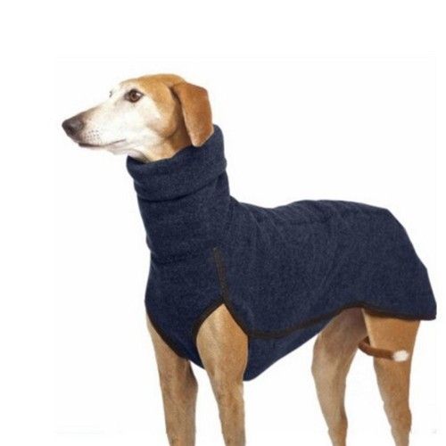 Pet Dog Winter High Collar Jumper Sweater Greyhound Whippet Clothes Lurcher Coat