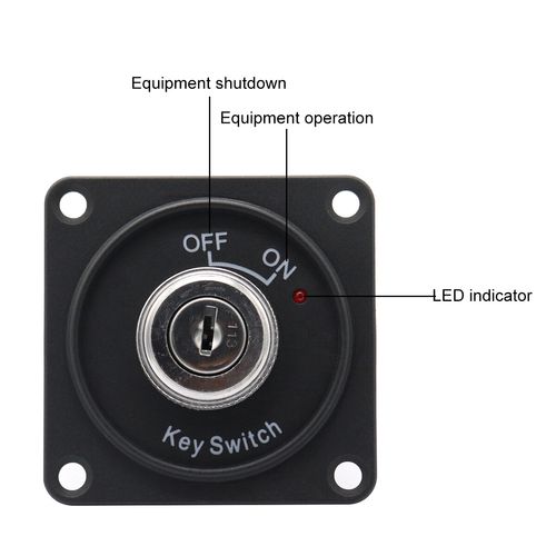 Car Auto Boat Ignition Switch Panel With Keys Engine Start 2-Position ON-OFF 12V — image 7