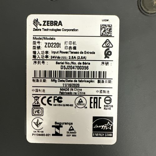 Zebra ZD220t Thermal Label Printer - USB - PSU Included bargain tested working  — image 10