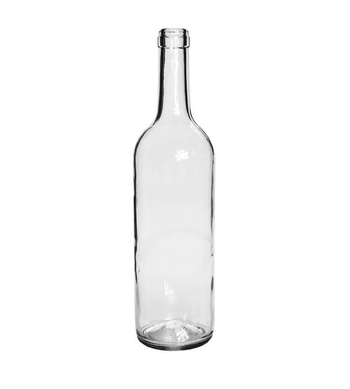 Glass Bottle Clear 750 ml with Cork for Wine Storage Making x 24 Home Brew — image 2