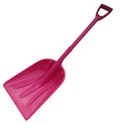 Plastic Stable Shovel Spade Blue or Pink (Equestrian Grain Garden Horse)