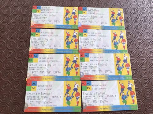 Euro 1996 Championship - Supporters Match Ticket Package, Very rare & Unique Set — image 2