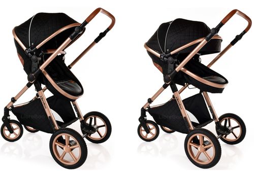 3 in 1 Pram Newborn Baby Buggy Set Travel System with Car Seat Folding Pushchair — image 9