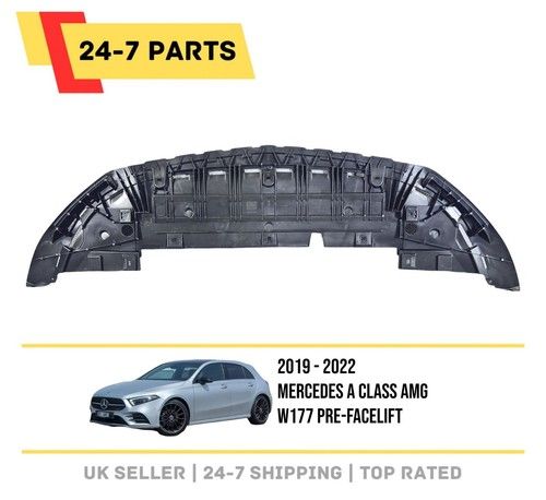 2018 - 22 MERCEDES A CLASS W177 AMG FRONT BUMPER UNDERTRAY TRAY - AMG ONLY