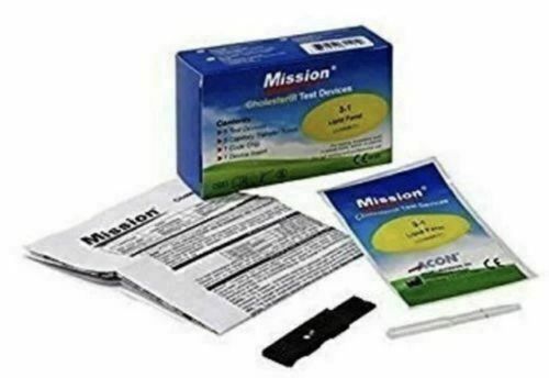 Mission 3 in 1 Cholesterol Test devices(Lipid Panel) Strips F.S.S — image 2