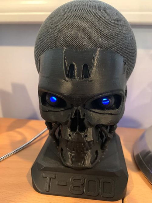 T-800 Stand Amazon Echo Dot 4th and 5th gen / Alexa - Stand Terminator Theme