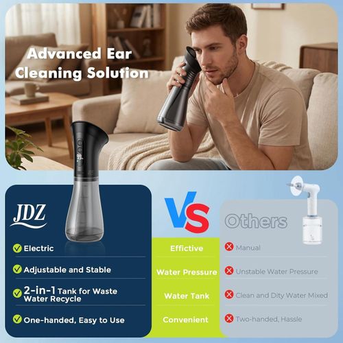 Ear Wax Removal Kit Electric Irrigation Flushing Cleaner 2000mAh Fast Charging — image 3