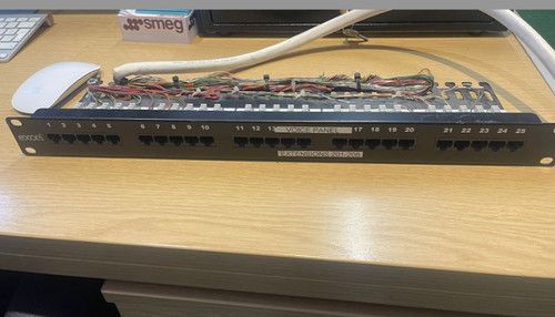 Excel 24 port CAT5E RJ45 Patch Panel