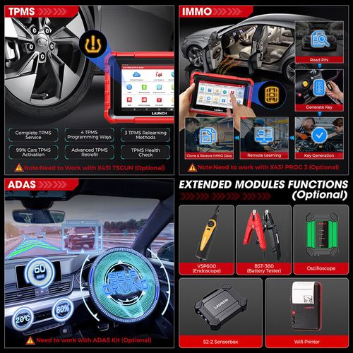2026 LAUNCH X431 PRO ELITE V+ PRO5 Car OBD2 Scanner Diagnostic Tools ECU Coding — image 7